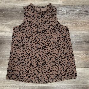 Leopard Print Sleeveless Top
